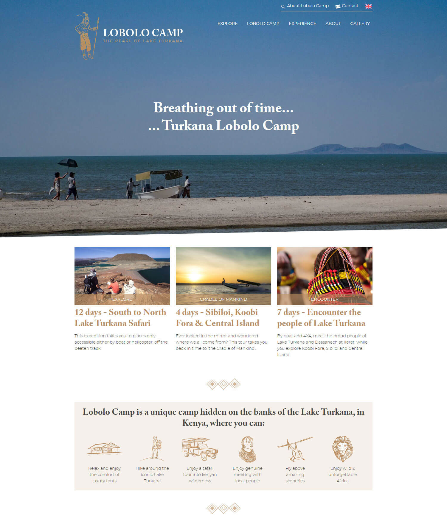Lobolo Camp - Réalisation de site Internet pour un hébergement/hôtel en Afrique