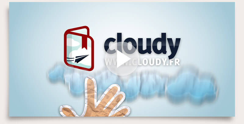 Réalisation d'une animation vidéo (illustration, animation, voix-off) pour présenter en une minute le concept de Cloudy